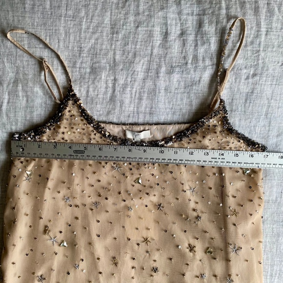 NWT Joie Garlen champagne sequined and embroidered sparkling camisole Size M - Picture 10 of 13